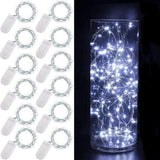 Luminara Battery Fairy Lights – Cozy Bedroom Decor with 7ft Silver Wire, Warm White Glow for Aesthetic Living Spaces