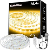 dalattin LED Strip Lights – Cool to Touch 24V Tape Light Safe for Kids and Pets, Dimmable
