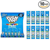 Push Pop Easter Blue Hard Candy Lollipops Sealed Individually Wrapped Candy Safe for Classroom and Daycare Distribution, 10 Ct Blue Raspberry Bulk Pack