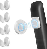 FOCUSFLOW Magnetic Remote Holder 4 Pack – Office Desk Organizer for Presentation Clickers and Metal Tools