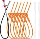 9-Piece Drain Cleaning Set – Simple Bathroom and Kitchen Clog Remover for Uncluttered Home Toolkits