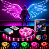 GlowGlide RGB Strip Lights – Child Friendly Ambient Lighting for Playroom and Bedroom with Timer and Remote