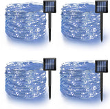 TW SHINE Solar String Lights – 80 FT 240 LED Cool-Running Copper Wire Lights Safe Around Kids, Pets, and Curtains