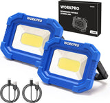 WORKPRO LED Work Light 2-Pack – Practical Gift for DIYers, Mechanics and Outdoor Enthusiasts