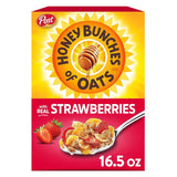 Honey Bunches of Oats with Strawberries Breakfast Cereal – Kid-Friendly Cereal for the Family Pantry and Lunchbox Station