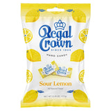 Regal Crown Sour Lemon Hard Candy – Low Calorie Afternoon Pick-Me-Up, Only 15 Calories Per Piece for Mindful Snacking (6.25 oz)