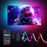 Govee TV LED Backlight Strip – Living Room Decor Glow for 40-50 inch TVs, App & Voice Controlled RGBIC Ambiance