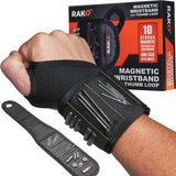 RAK Magnetic Wristband – Outdoor Deck and Fence Building Tool, Wearable Screw and Nail Holder