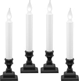 612 Vermont Battery Operated Window Candle with Timer – Shatterproof Bulb Safe for Nursery and Curtains