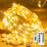 Minetom Twinkle Fairy Lights – Nursery Night Light for Baby Room, Cool-Touch USB String Lights with 6H Auto Timer and 8 Modes