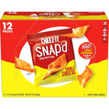 Cheez-It Snap'D Break Room Snacks, Single-Serve Cheese Chips for Office Drawers