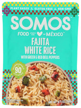 SOMOS Fajita White Rice – Shelf-Stable Travel Meal for Road Trips and Hotel Stays