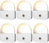 LuminAura 6-Pack Night Light, Thoughtful Housewarming Gift for New Homeowners with Auto Dusk to Dawn LED