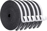 MAGZO Weather Stripping Door Seal – Sleek Black Foam Tape for Window Frames and Modern Interior Doors