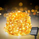 LUMENAIR Solar Fairy Lights – Waterproof 200 LED String Lights for Pergola Garden and Outdoor Dining Setup