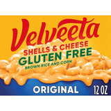 Velveeta Gluten Free Shells & Cheese, Safe School Lunch for Celiac Kids, 12 oz Box
