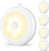 Mlambert 4 Pack Motion Sensor Accent Light, Warm White Stick-On LED for Cozy Bedroom and Hallway Ambiance