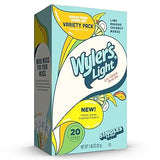 Wyler's Light Singles to Go Powder Drink Mix – Safe Sugar-Free Flavor Packets for Picky Kids and Teens, Cotton Candy Unicorn Mermaid Peach Ring