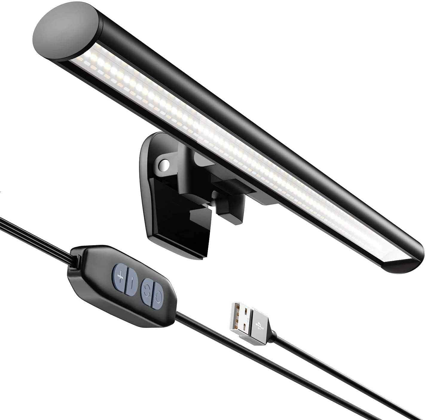 CATPOWER Monitor Light Bar – Late-Night Reading Light Without Disturbing Others, 10 Brightness Levels