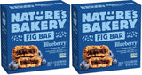 Nature's Bakery Blueberry Fig Bars - Portable Hiking Snack for Trail Energy, Twin Pack Wrapped