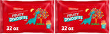 Malt-O-Meal Fruity Dyno Bites Cereal, Streamlined Gluten Free Pantry Cereal for Clutter Free Kitchens, 32 OZ Resealable Bag