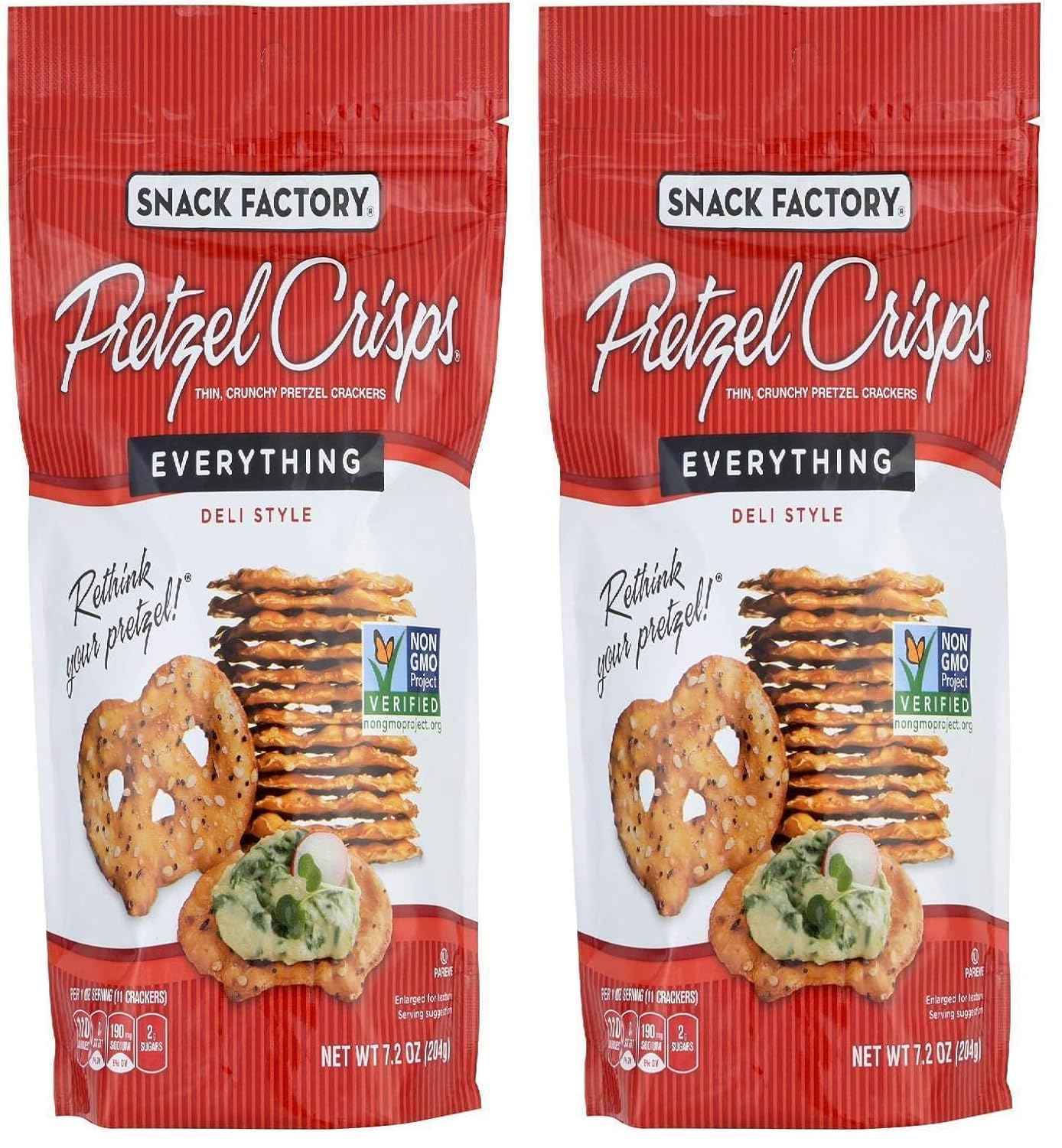Snack Factory Pretzel Crisp Everything – Gourmet Snack Board Add-On for Housewarming and Hostess Gifts