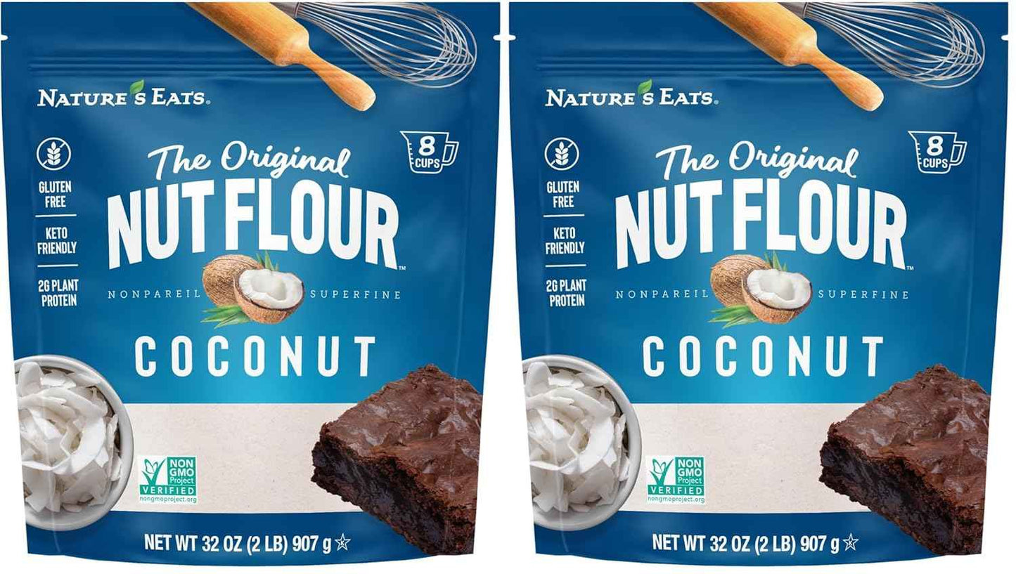 Nature's Eats Coconut Flour, 32 Oz – Thoughtful Organic Gift for the Home Baker on Her Birthday