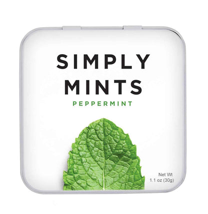 SIMPLY Mints | Peppermint Breath Mints | Focus-Boosting Office Tin | Pre-Meeting Freshness