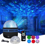 LUMENA Aurora Sleep Light – Calming Northern Lights and Ocean Wave Projector for Bedtime Wind Down and Meditation Routines