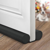 Holikme Door Draft Stopper – Sleek Black Door Sweep for Bedroom Decor and Cozy Living Room Style
