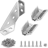 PlusRoc Stainless Steel Corner Brackets - Sturdy Support for Home Office Desks and Study Tables, Built for Focused Workspaces
