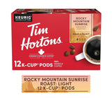 Tim Hortons Rocky Mountain Sunrise K-Cups for Workplace Breakroom Station, 12 Pack Arabica Pods for Keurig