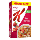 Kellogg's Special K Red Berries Cereal – Family Breakfast Cereal with Real Strawberries for Kids' Snack Time, 19.2oz