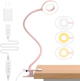 iZELL LED Clip-On Reading Lamp for Kids – Child-Safe Bedside Book Light for Bedroom, Headboard, and Bunk Bed, Eye-Protection Soft Glow