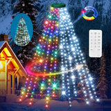 Kringle Bros Christmas Tree Lighting Ring – Aesthetic Bedroom & Family Room Glow, Warm White & Multicolor Modes