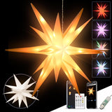 Lumichain Snowflake Tree Topper – Child-Safe, Cool-Touch Holiday Decor for Nursery and Playroom