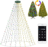 BrizLabs Waterproof Halo Christmas Lights – Patio and Garden Holiday Lighting with APP Control