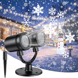 MuliVid Snowfall LED Projector – Stylish Indoor Home Decor for Holiday Season, Four Dynamic Patterns for Cozy Atmosphere
