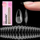 2-8-Medium Almond 160pcs (Curve-EX Nail Tips)