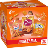 General Mills Cheesy Snack Variety Pack – Backyard Patio Party Snack Station, Cheddar Chex Mix, Nacho Bugles & Gardetto's Single-Serve