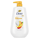 Dove Gentle Exfoliate Body Wash Pump – Mango Butter Scent Shower for a Refreshing Tropical Self-Care Routine, 30.6 oz