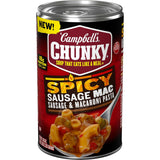 Campbell's Chunky Spicy Sausage Mac Soup, 18.8 oz Can – One-Ingredient Meal Base for Simple, Intentional Home Cooking