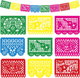 OHOME Halloween Home Decor - 12pc Foldable Banner for Mantel Wall and Entryway Aesthetic Seasonal Display