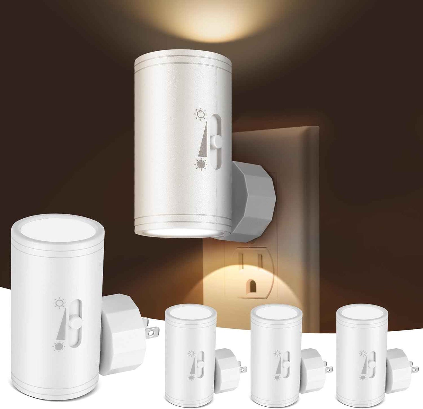 LuminAura Auto Sensor Night Light 6-Pack – Fire-Free, Cool-Running LED Path Lighting for Seniors Aging in Place