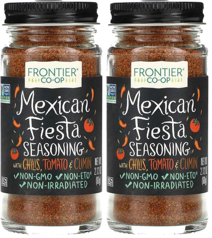 Frontier Co-op Mexican Fiesta Seasoning – Salt-Free Heart-Healthy Pantry Spice for Low-Sodium Wellness Cooking