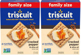 Triscuit Cracked Pepper & Olive Oil Crackers – 100% Whole Grain Lunchbox Staple for Health-Conscious Families
