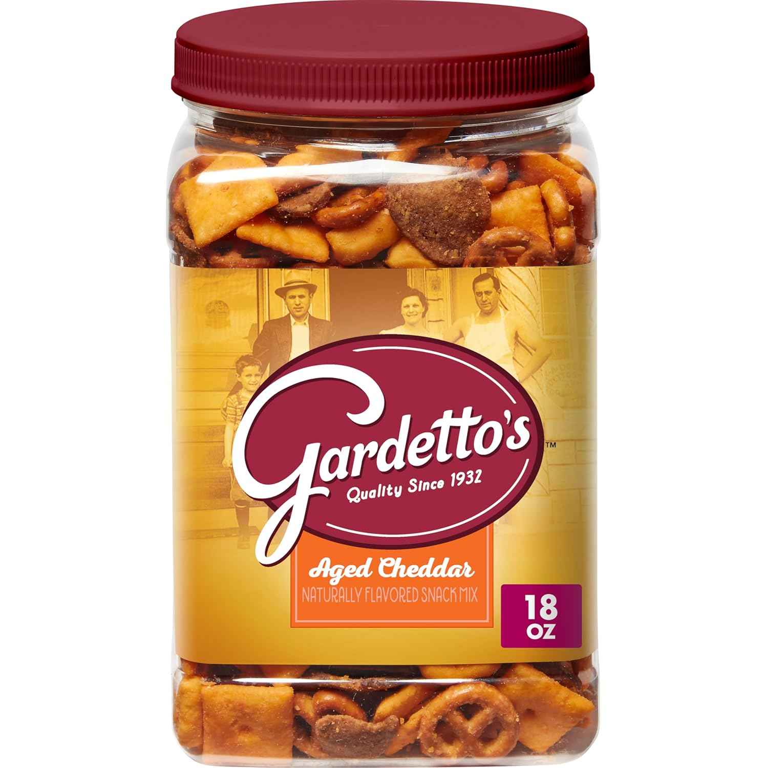 Gardetto's Aged Cheddar Snack Mix Tub – Kids Lunchbox Snack Packs for School and After-School