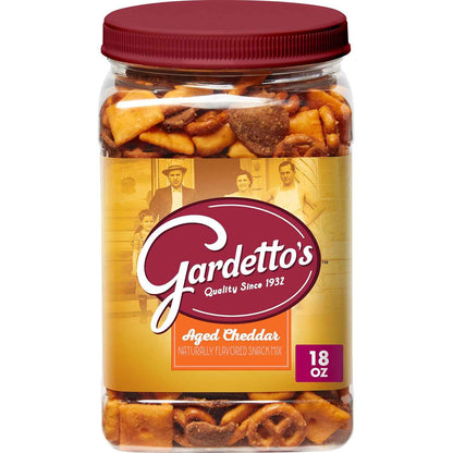 Gardetto's Aged Cheddar Snack Mix Tub – Kids Lunchbox Snack Packs for School and After-School