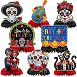 JULMELON Halloween Honeycomb Centerpiece Set 8 Pack for Dining Table and Living Room Seasonal Decor