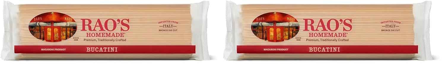 Rao's Homemade Bucatini Pasta, 16oz, Mindful Italian Cooking Ritual for a Calmer Home Kitchen Routine